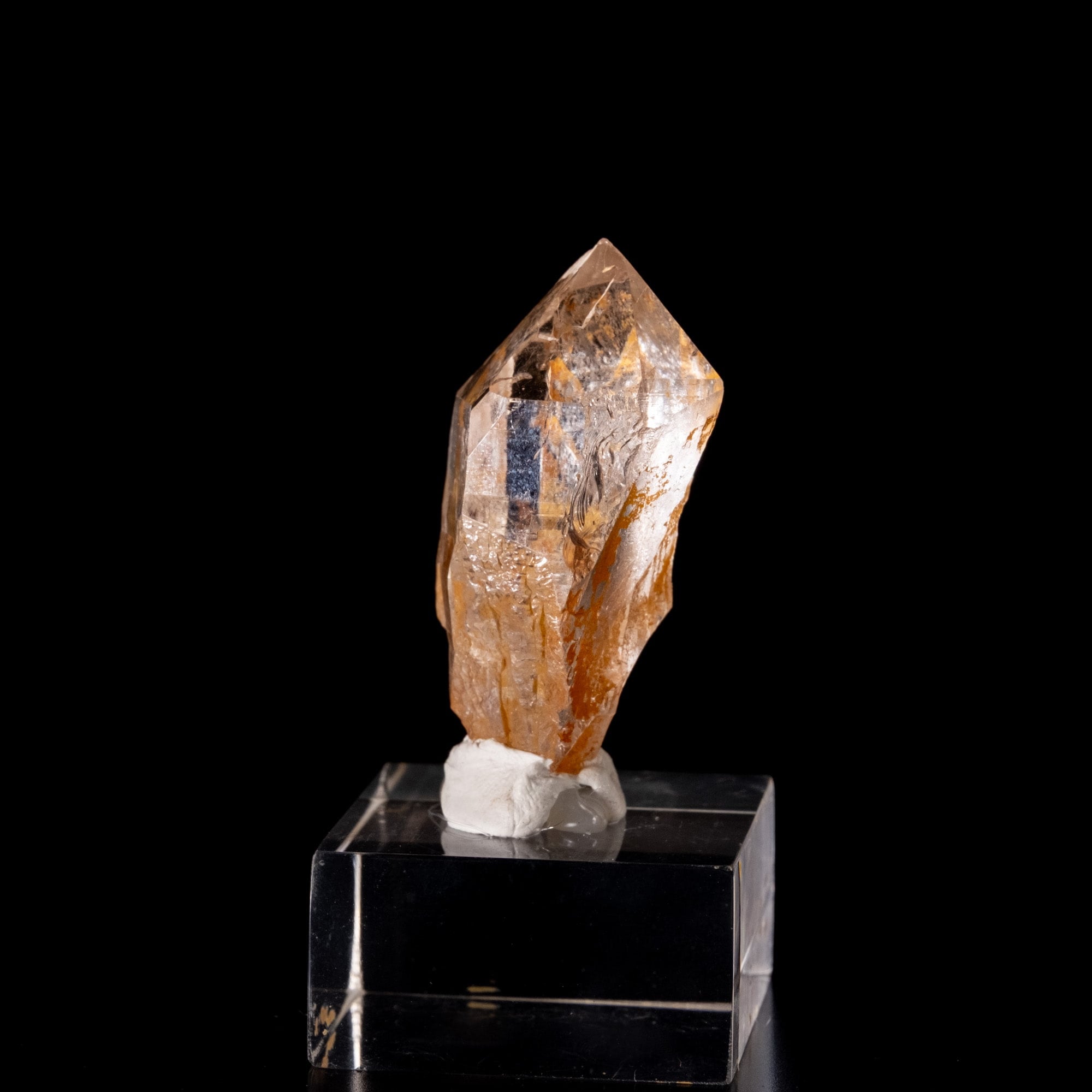 【一点物】 ヒマラヤ水晶原石 【 24.5g】透明度・褐色・セルフヒールド・バーコード2枚目の説明写真です