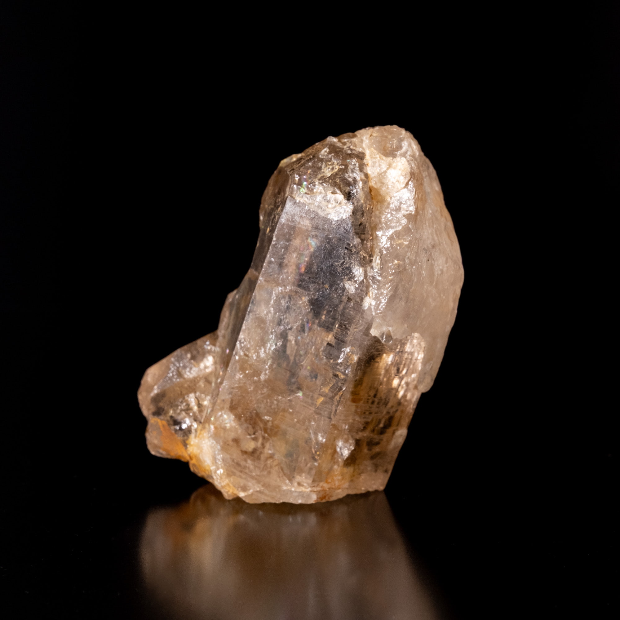 【一点物】 ヒマラヤ水晶原石 【 164g】透明度・褐色・レインボー・ゲートウェイ・バーコード・重量感2枚目の説明写真です