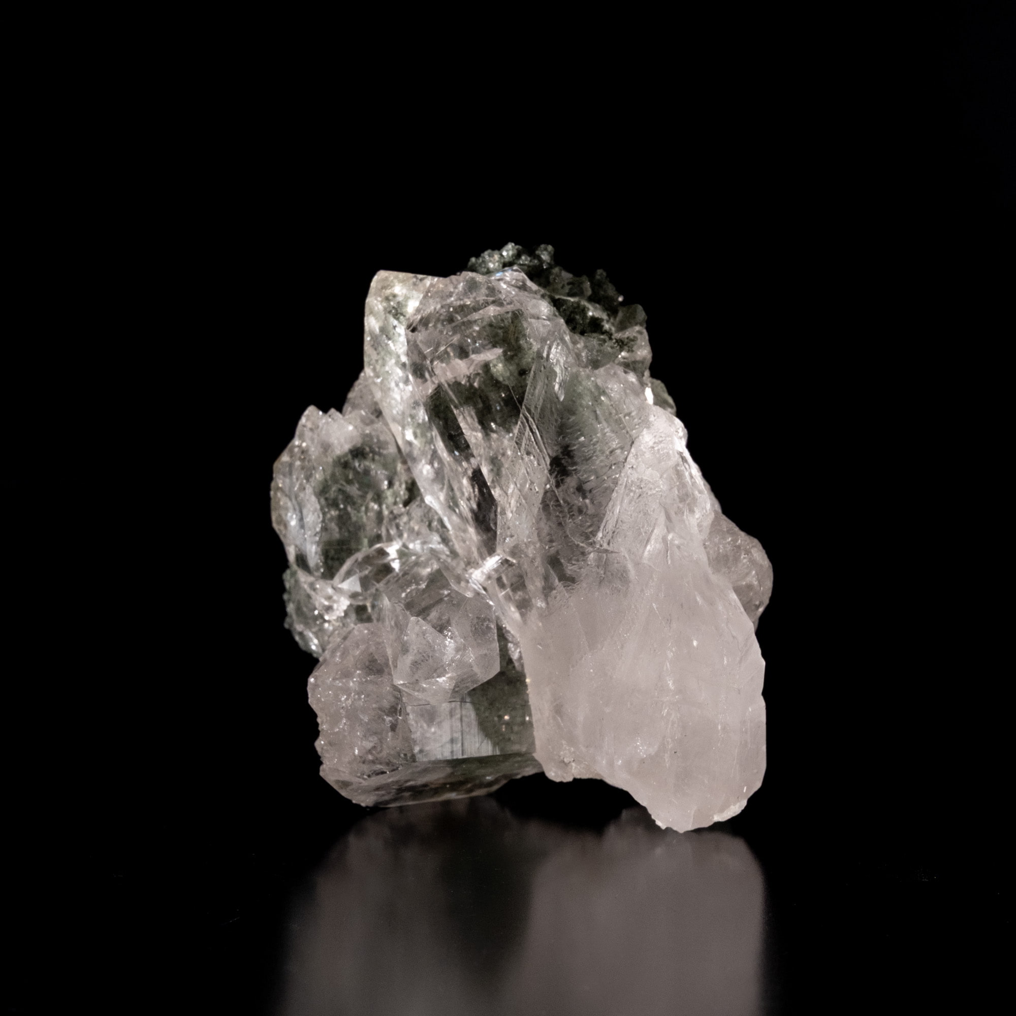 【一点物】 ヒマラヤ水晶原石 【 124.5g】ルチル・クローライト・透明度・セルフヒールド・バーコード2枚目の説明写真です