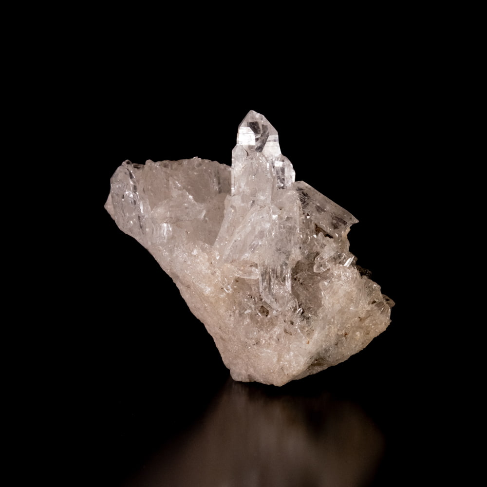 【一点物】 ヒマラヤ水晶原石 【101.5g】透明・クラスター・ツイン・バーコード2枚目の説明写真です