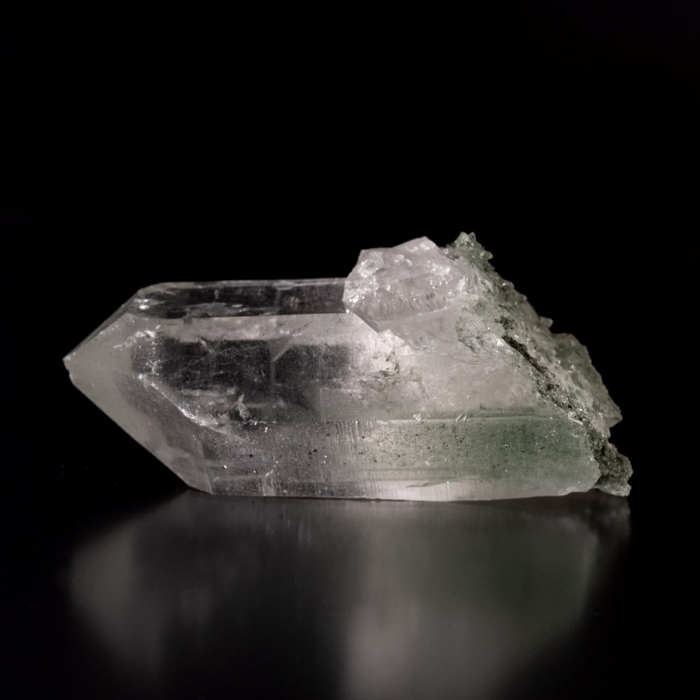 【一点物】 ヒマラヤ水晶原石 【97g】透明・クローライト・ファントム・バーコード2枚目の説明写真です