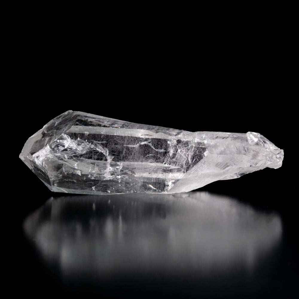 【一点物】 ヒマラヤ水晶原石 【312.5g】透明・ポイント・タビー・バーコード・クラック・レインボー2枚目の説明写真です