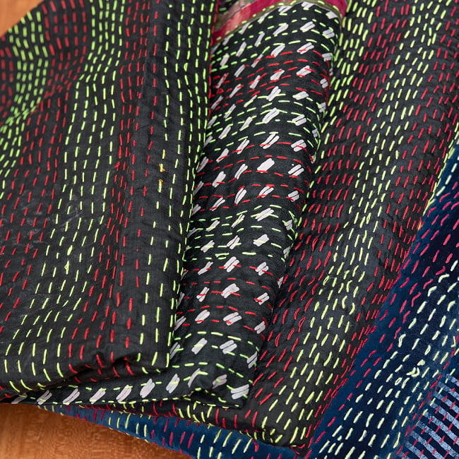 【アソート】インドのカンタ刺繍スカーフ （約200cm×約45cm）の選択用写真
