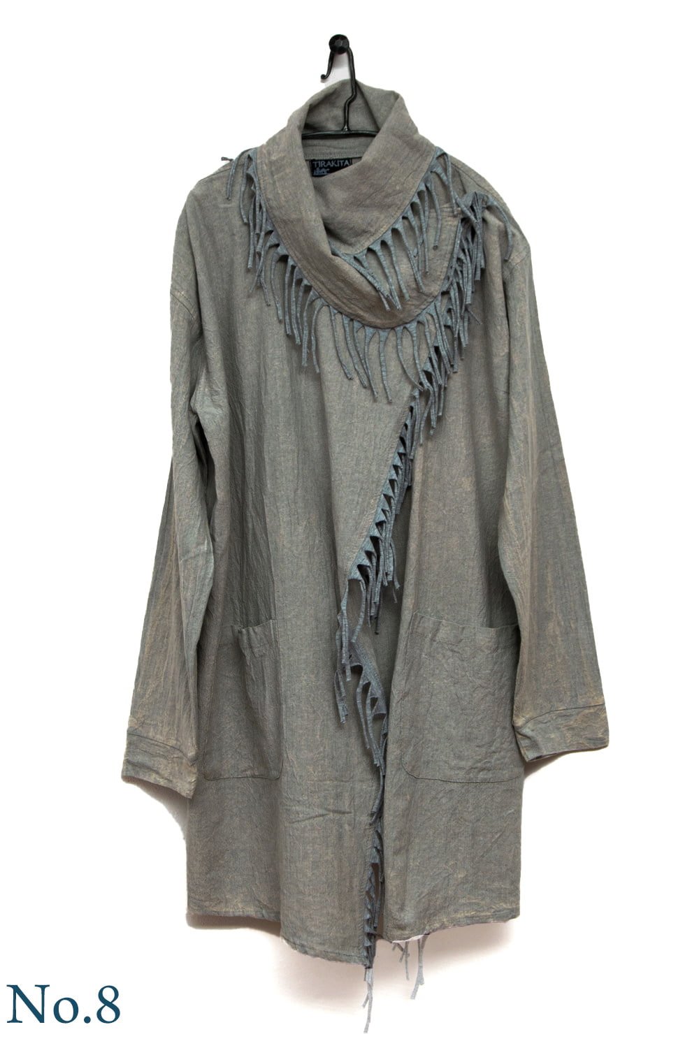 たっぷりフリンジのコットンジャケット8枚目の下部説明写真です