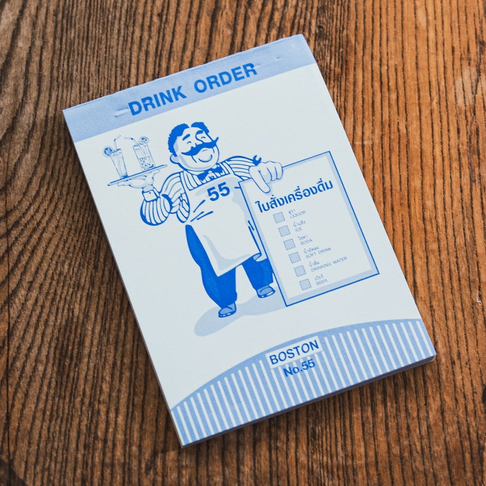 タイの注文票 メモ帳やTODOリストに！ ドリンク表の個別写真