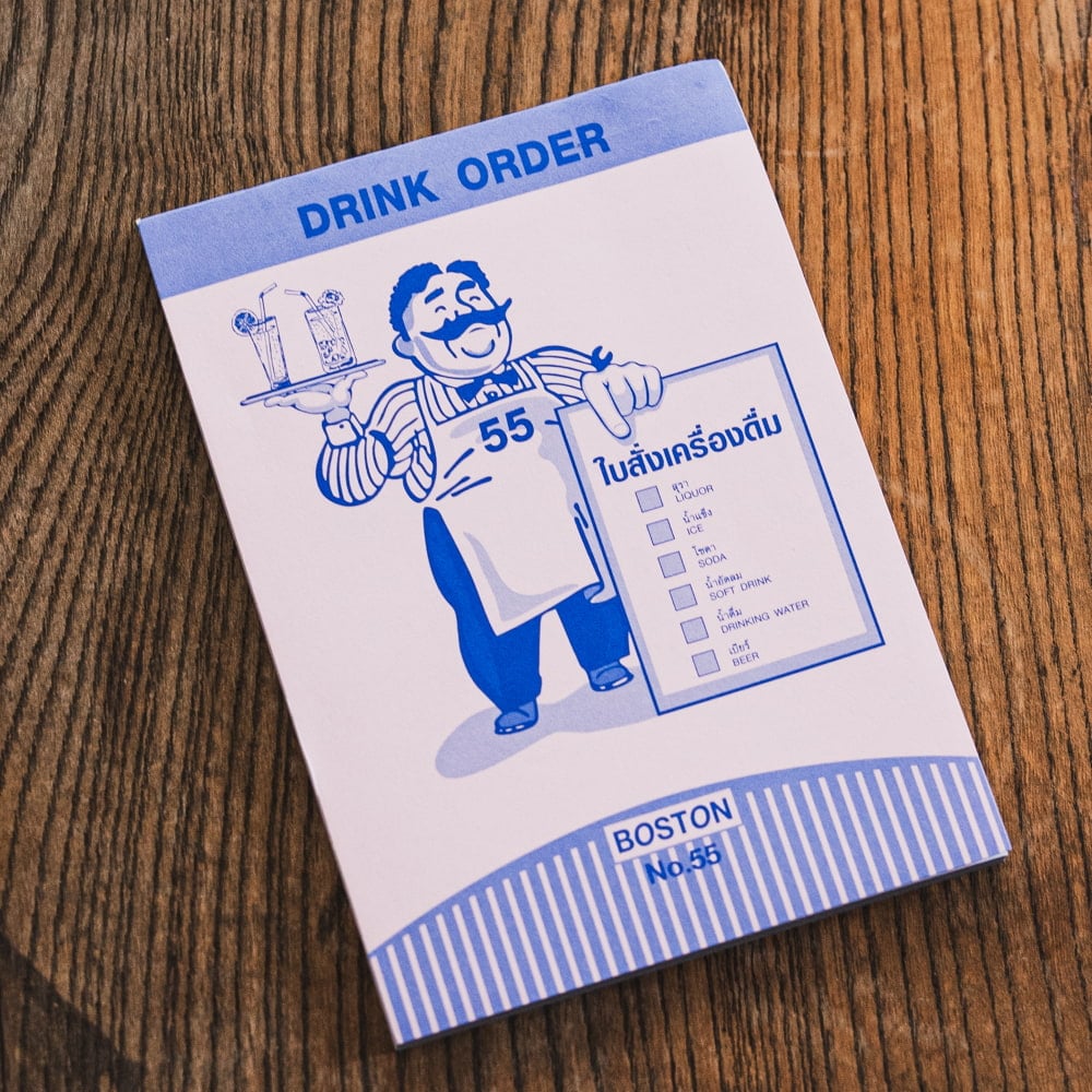 タイの注文票 メモ帳やTODOリストに！ ドリンク表の個別写真