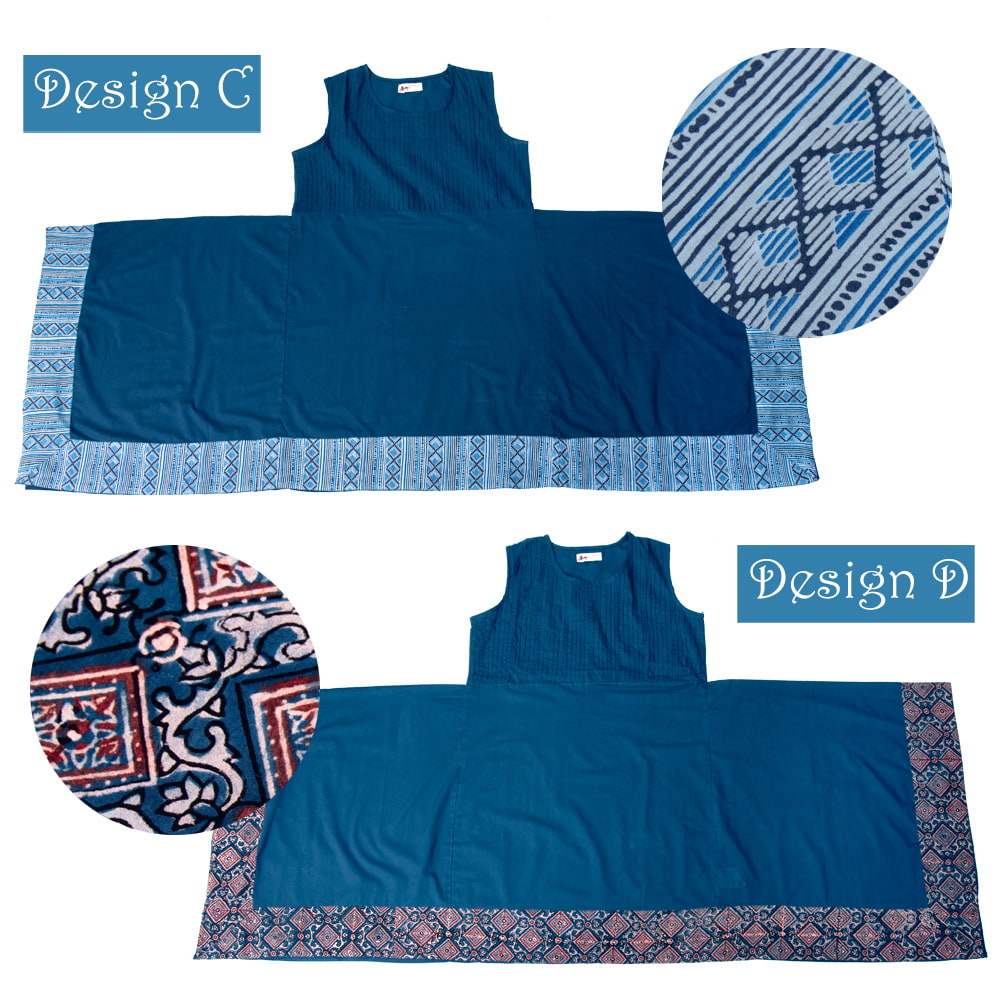 インディゴ スクエアワンピース6枚目の説明写真です