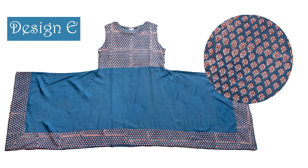 インディゴ スクエアワンピース7枚目の説明写真です