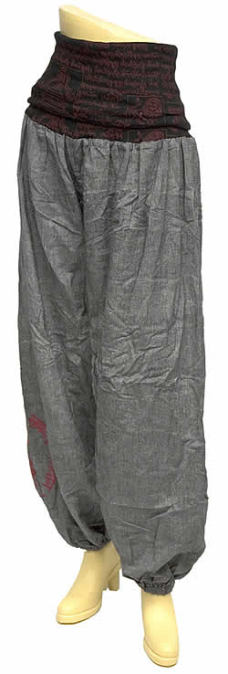 ブッダプリント・リヴタイパンツ