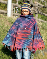 ゲリポケットのラウンドポンチョの個別写真