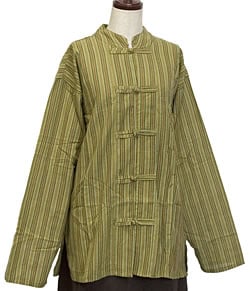 長袖紐ボタンクルタ