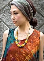タイダイバルーンタンクトップ【赤茶】の個別写真