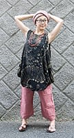 タイダイバルーンタンクトップ【黒】の個別写真
