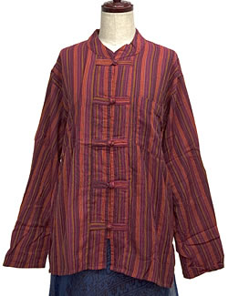 長袖紐ボタンクルタ