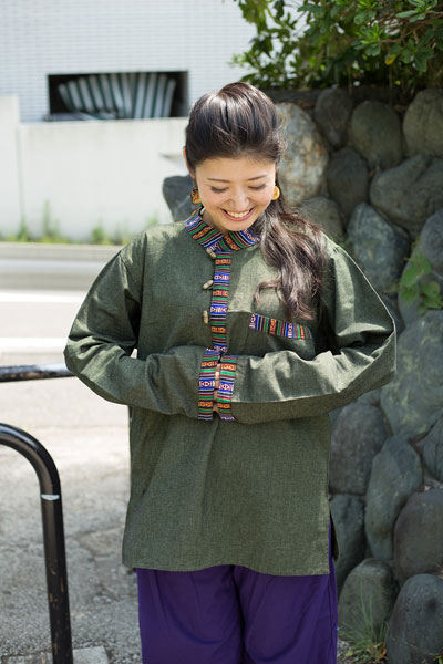 ブータン織 コットンクルタの個別写真