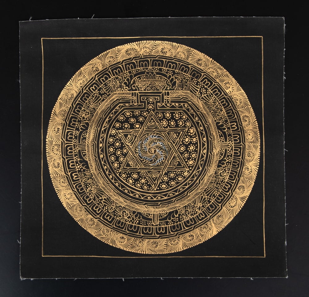 〔一点物〕ゴールデンタンカ　- 輪廻転生(サンサーラ)[26cm x 26cm]1枚目の説明写真です