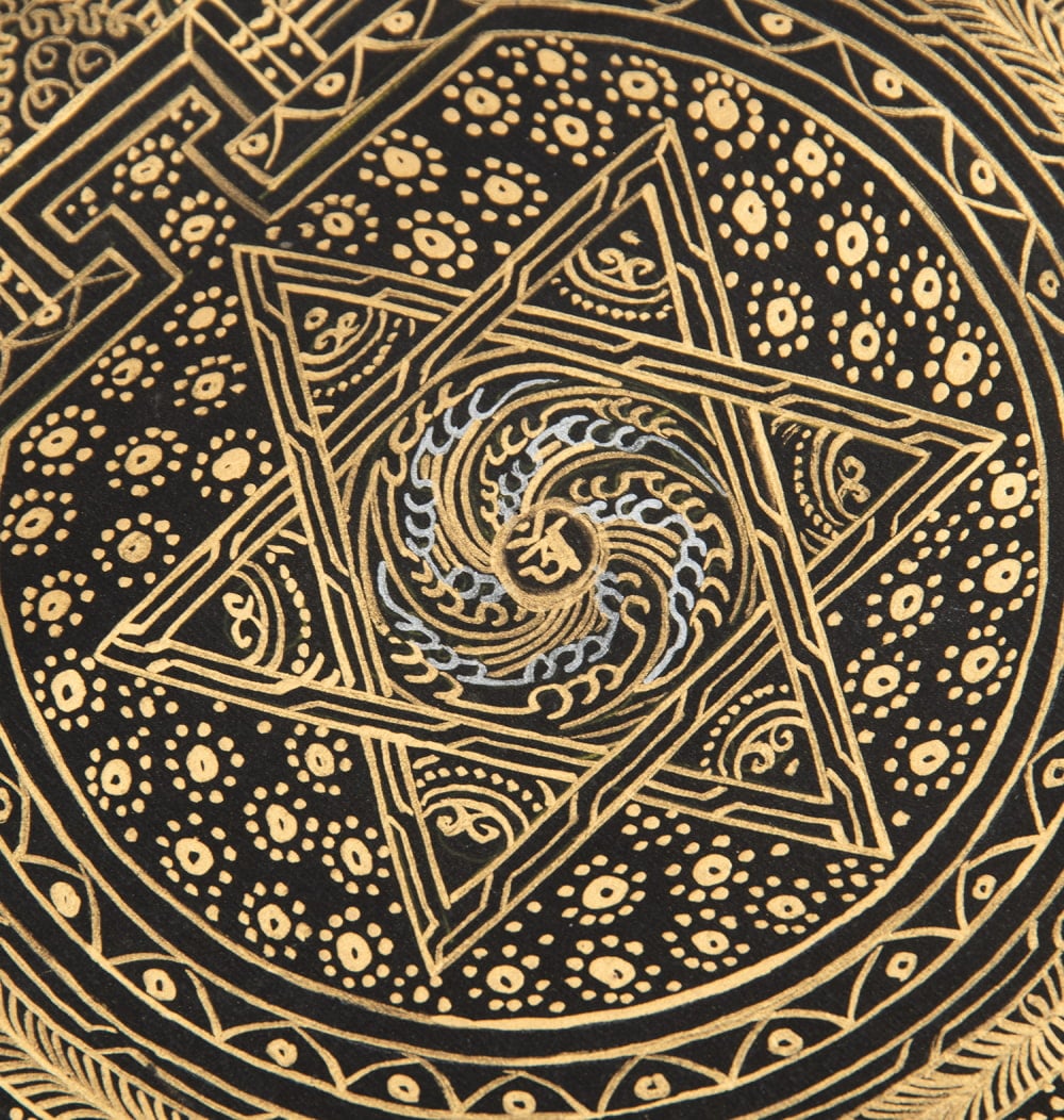 〔一点物〕ゴールデンタンカ　- 輪廻転生(サンサーラ)[26cm x 26cm]2枚目の説明写真です