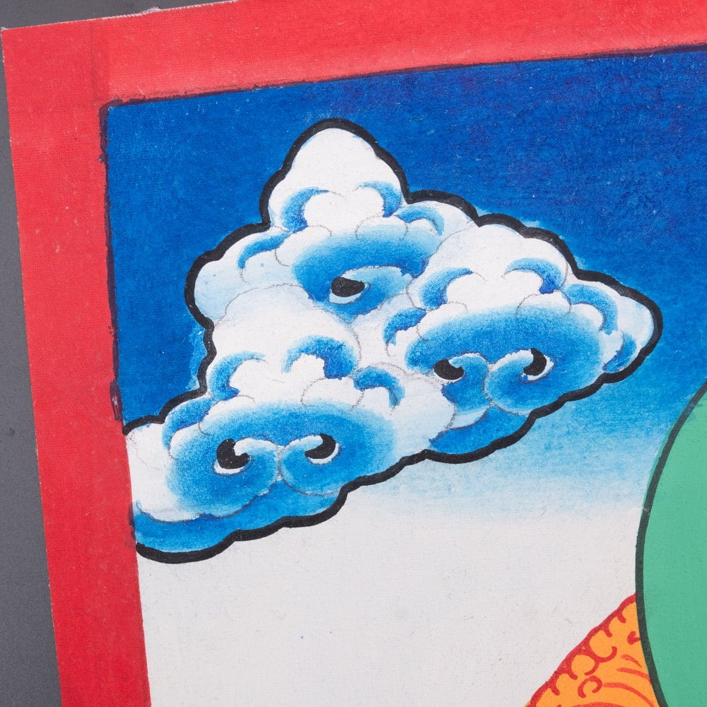 〔一点物〕タンカ - 仏陀図（釈迦牟尼仏）[40cm x 30cm]3枚目の説明写真です