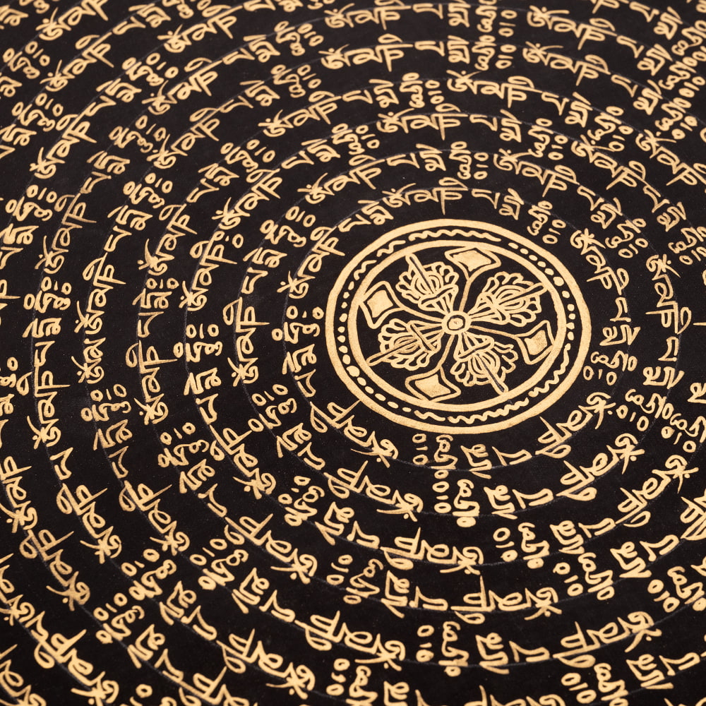 〔一点物〕タンカ - ドルジェ種子曼荼羅[56cm x 56cm]2枚目の説明写真です