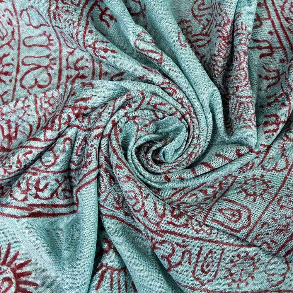 (60cm×130cm)インド ヒンドゥー教の薄ラムナミスカーフの個別写真