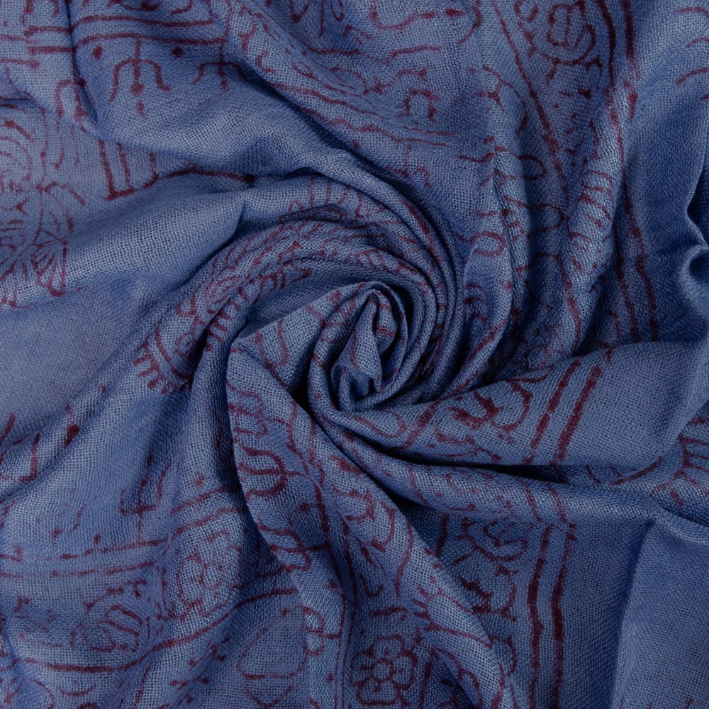 (60cm×130cm)インド ヒンドゥー教の薄ラムナミスカーフの個別写真