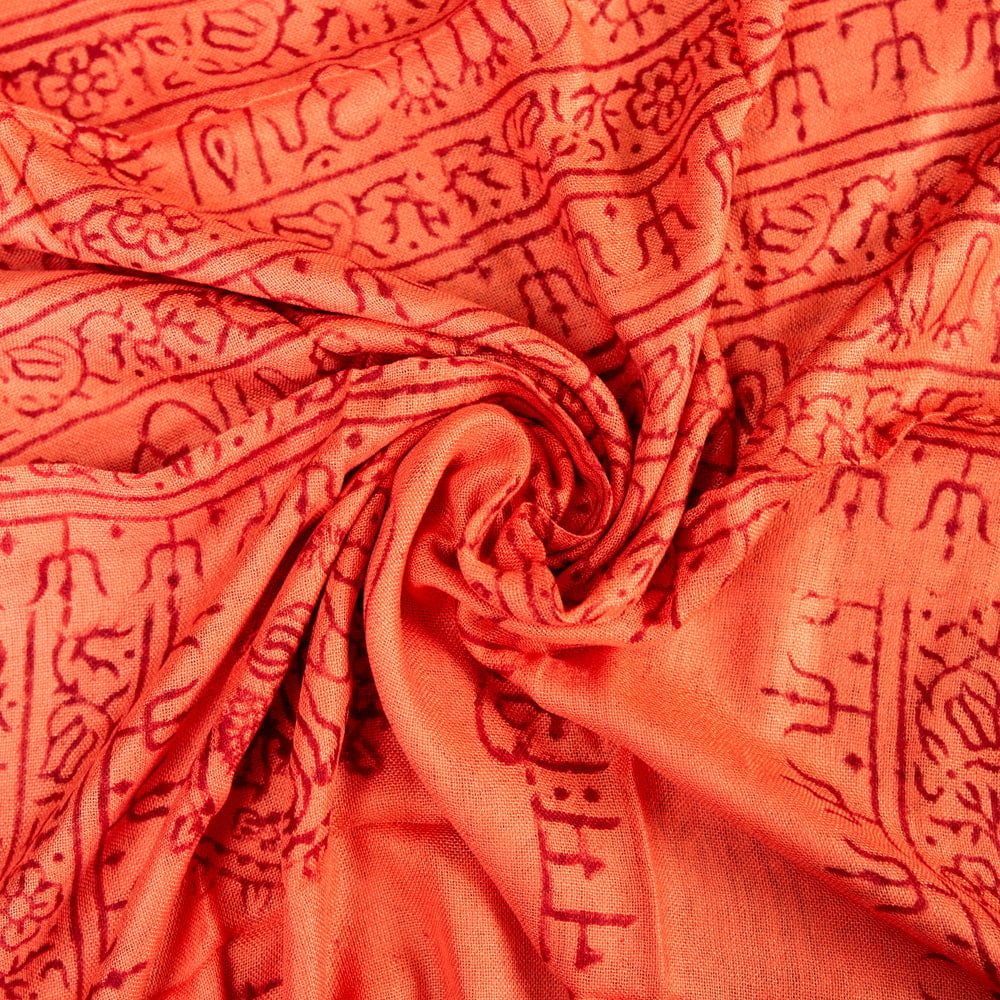 (65cm×170cm)インド ヒンドゥー教の薄ラムナミスカーフの個別写真