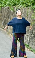 タイダイロングガウチョパンツ 【グレー系】の個別写真