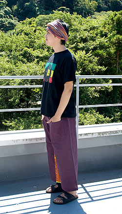 モン族刺繍のタイパンツ 【えんじ】 の通販 - TIRAKITA.COM