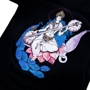 音楽と芸術の神様 サラスヴァティー Tシャツ の個別写真