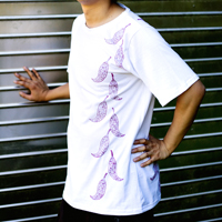 トウガラシ ウッドブロックプリントTシャツの個別写真