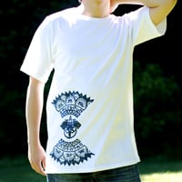 ガネーシャのひかり ウッドブロックプリントTシャツの個別写真
