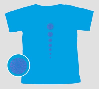 7 chakra シンプルTシャツヨガやフィットネスにの個別写真