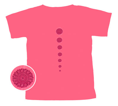 7 chakra シンプルTシャツヨガやフィットネスにの個別写真