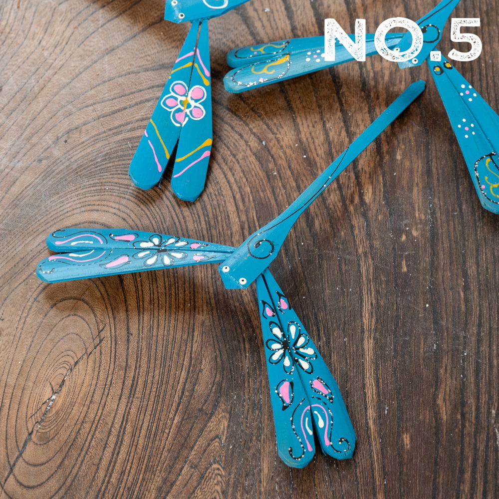 【約12cm】ベトナムの竹製トンボ【ヤジロベエ】 の個別写真