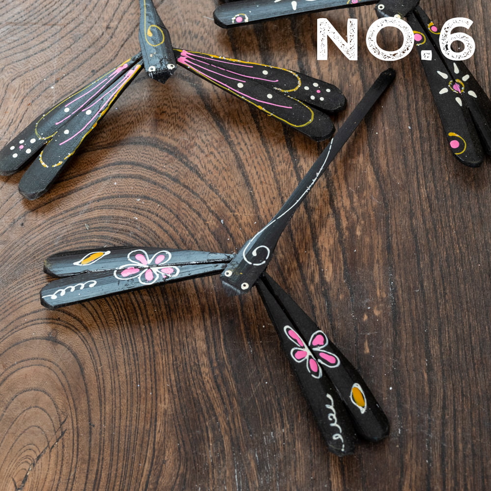 【約12cm】ベトナムの竹製トンボ【ヤジロベエ】 の個別写真