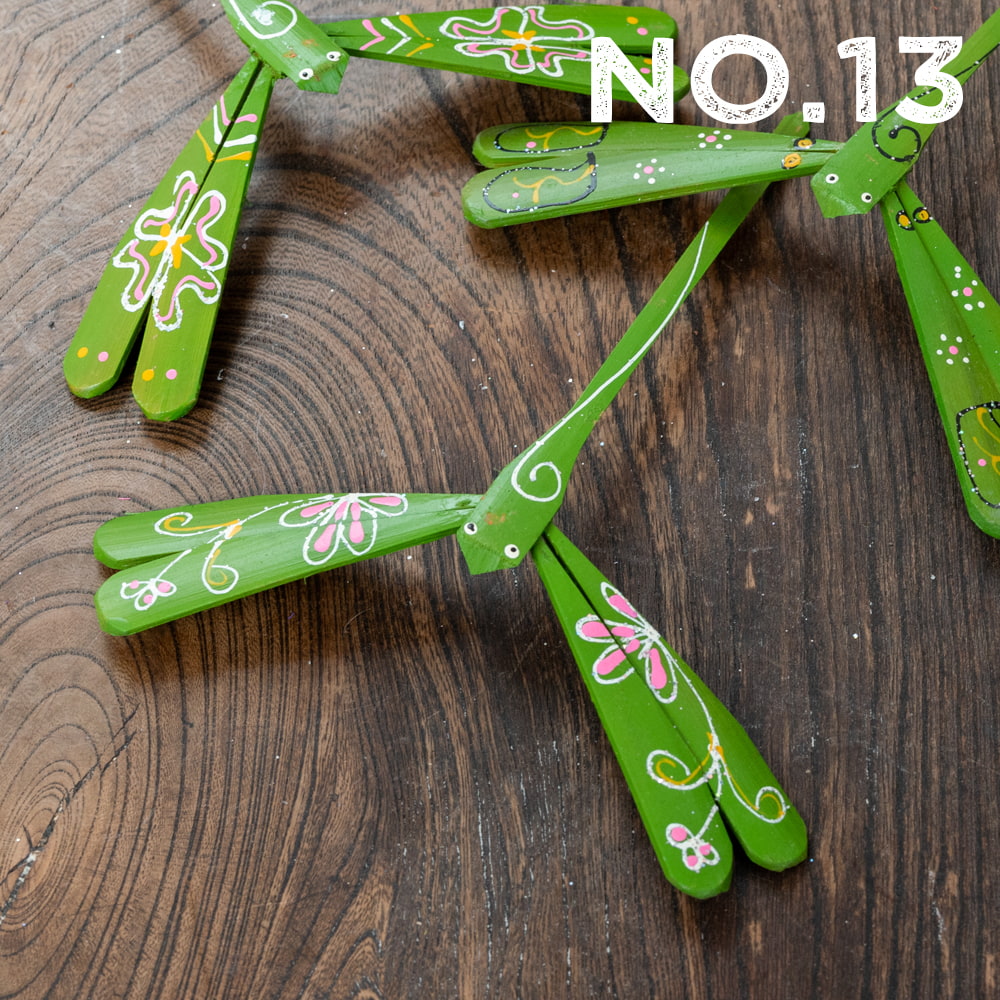 【約12cm】ベトナムの竹製トンボ【ヤジロベエ】 の個別写真