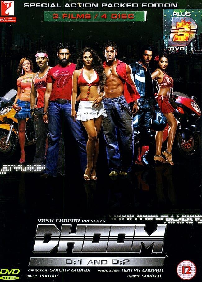 [さらにD:3も追加！]Dhoom D:1 and D:2 [DVD 4枚セット！]の商品写真