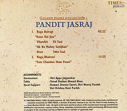 Golden Raaga Collection Pt.Jasraj-raga Bairagi - サブ2