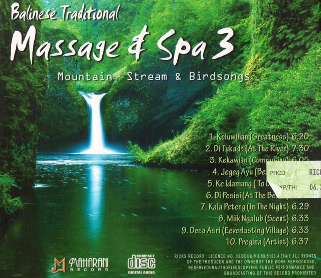 Balinese Traditional Massage&Spa3 Mountain Stream&Birdsongs 2 -