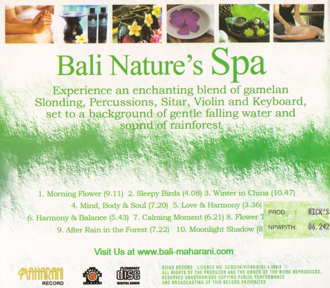 Bali Nature’s Spa Natural Sounds With Music 2 -
