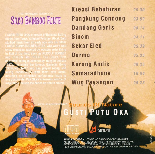 THE TRANQUIL SOUND OF SOLO BAMBOO FLUTE 2 -