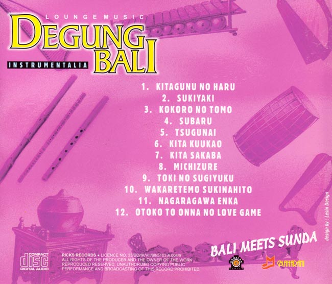BALI MEETS SUNDA DEGUNG BALI JAPAN EVERGREEN HITS 2 -