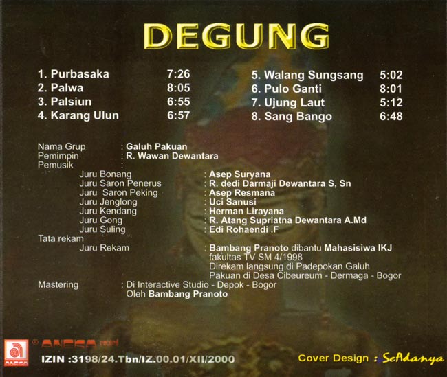SUNDANESE CLASSICAL DEGUNG 2 -