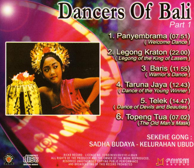Dancers of bali Part 1 2 -