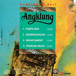 Gamelan of Bali Angklung  - サブ2