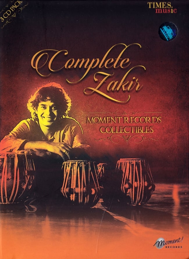 Complete Zakir - MOMENT RECORDS COLLECTIBLES[CD 3枚組]の写真1枚目です。表面の写真ですタブラ,タブラ CD,ザキール,インド古典
