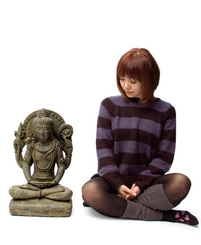 アジア風 木製女性像 彫刻 アジア風 木製女性像 彫刻