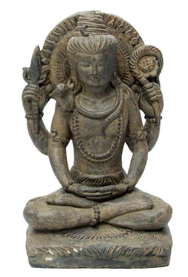 バリのアンティーク風石像 - シヴァ の通販[送料無料] - TIRAKITA.COM