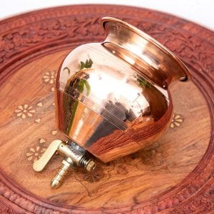 コック付きシロダーラ[高さ：約16cm x 横幅：約12cm　容量：約700ml程度]【フック用穴あきタイプ】