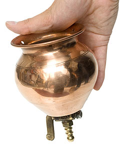 コック付きシロダーラ[高さ：約15cm x 横幅：10cm　容量：400ml]【フック用穴あきタイプ】 - サブ5